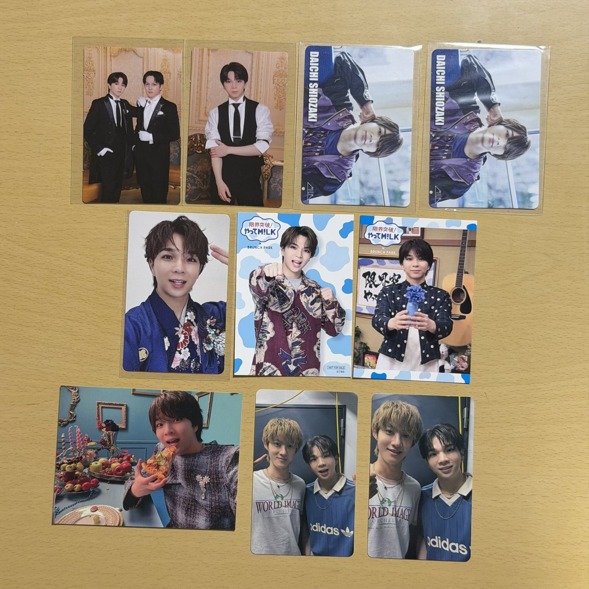sy_mi15's tweet photo. M!LK塩﨑太智 グッズ トレカ 

【譲】画像のもの

【求】500/各〜定価

郵送のみ
フォローの上dmまでご連絡よろしくお願いいたします。
#MILK譲 #MILK求 #佐野勇斗 #塩﨑太智 #曽野舜太 #山中柔太朗 #吉田仁人 https://t.co/t6ChGNRnxP