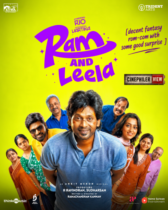 twtkarthic's tweet photo. #RamAndLeelaReview
Ram And Leela is rom-com that keeps things light and entertaining. I had already predicted the basic lane from the trailer, but the film surprises with an unexpected twist and a twist within it — that part worked really well without revealing too much. @rio_raj  carries the film well and gets to explore different emotions, while the music adds good support.
The core idea and the connection between the heroine and Ram work nicely, but the film had scope to explore the concept in a more fun and engaging way. The first half has a few predictable portions, though the surprises and pre-interval portions work well. The second half and emotional beats could have been stronger, and Chetan definitely feels underutilized considering his recent performances.

Overall, a decent fantasy rom-com with some good surprises, fun moments and good music. The idea had the potential to be much better, but it still makes for a decent weekend watch.

#RamandLeela @tridentartsoffl @eywaent @SriKumaranFilms @Ramachandr5017 @024vartika #RaminLeela