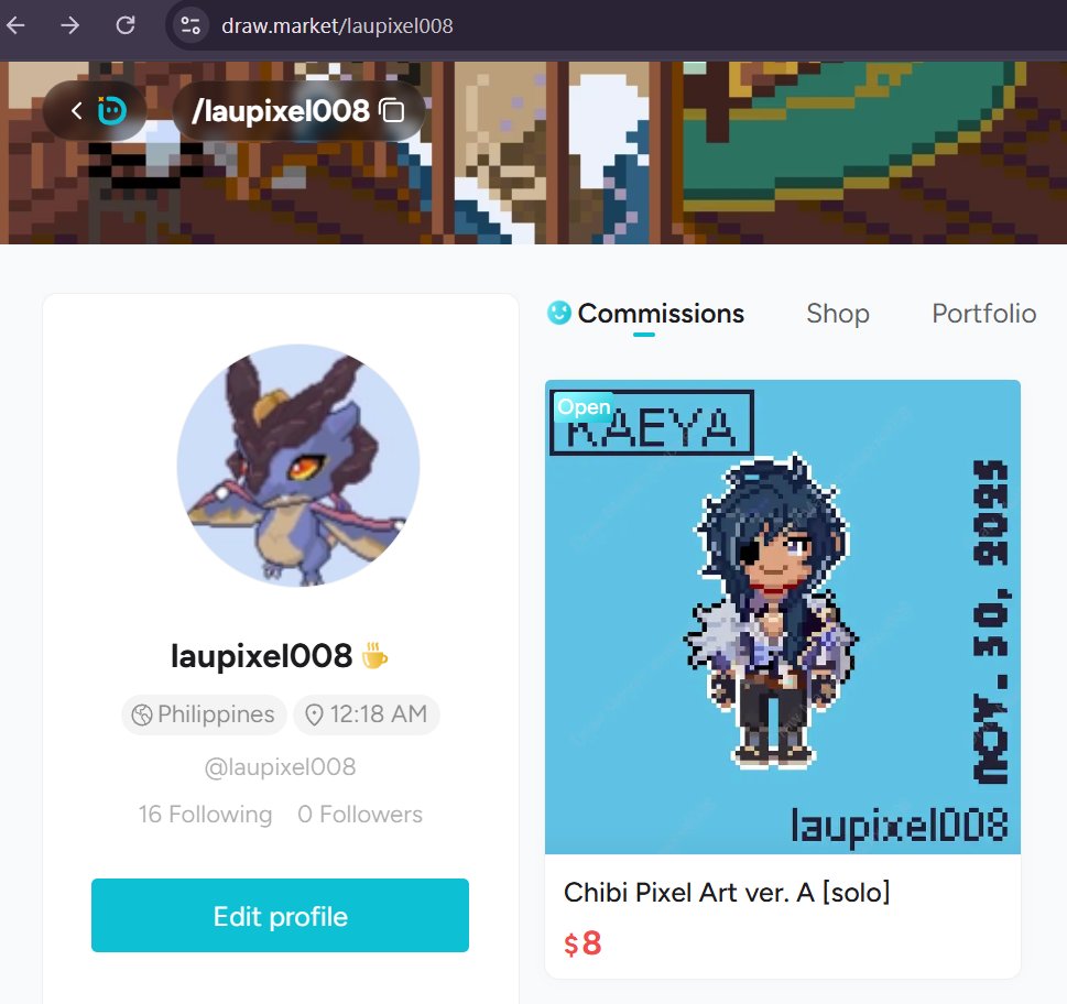 PixelLau28127's tweet photo. So I uh opened a commission in Draw Market if anyone's interested. It's a YCH default pose Chibi Pixel Art.

Please drop by and follow, I would appreciate it. Thanks <3 

https://t.co/WEeTIHtXtE

#pixelart #commissionsopened #drawmarket https://t.co/w3xQDUAB56