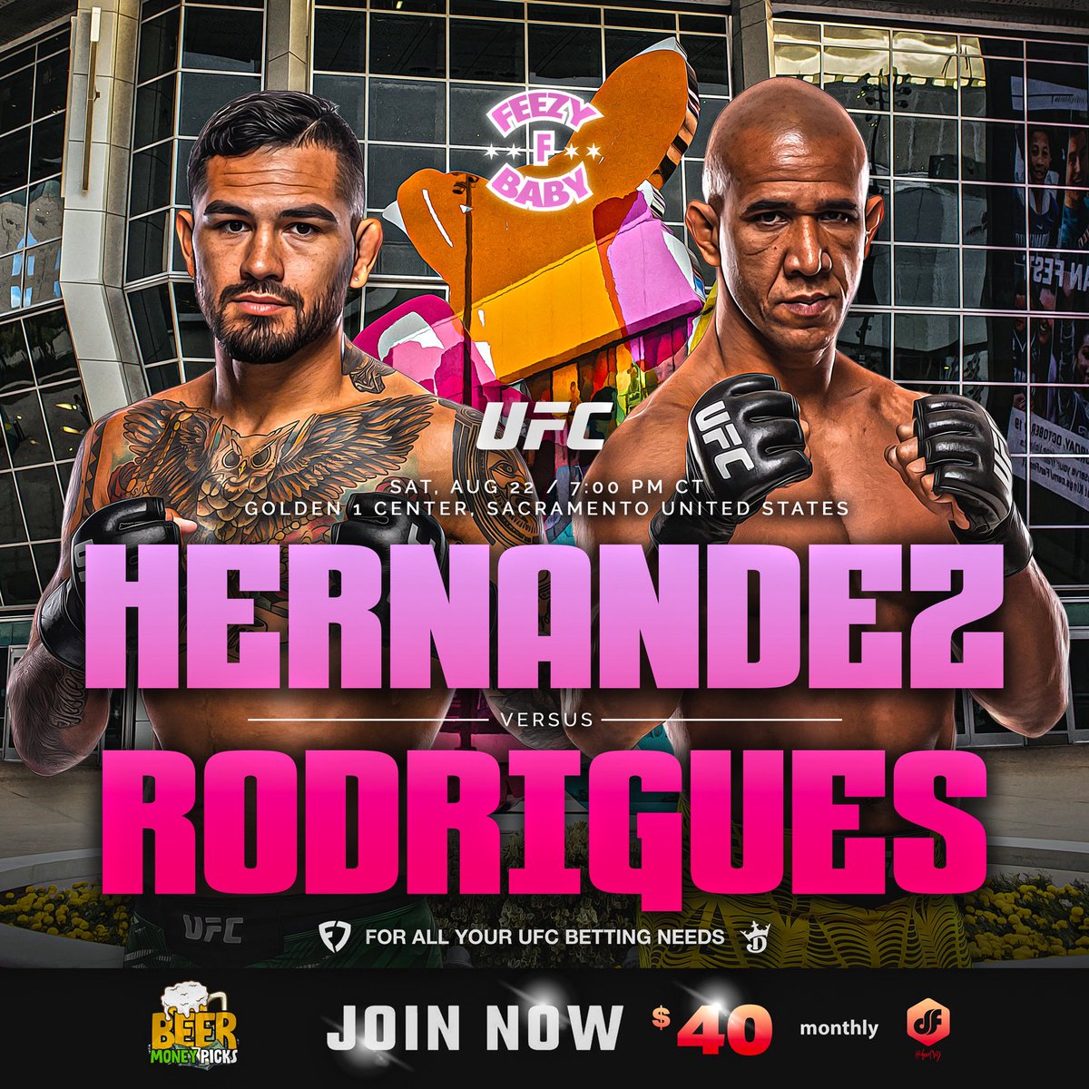 FeezyFbaby_'s tweet photo. WE GOT A BANGER IN SACRAMENTO ☀️ 

100 Likes &amp; 75 RTs to post the Full Card Prediction💰 

#UFCSACRAMENTO https://t.co/gobo1g39zr