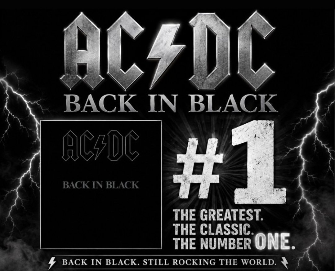 BrianJ2_n8's tweet photo. One thing you’ve gotta know about Back in Black ⚡️🖤

It wasn’t just an album — it was the start of a new chapter for AC/DC. My first record with the boys, born out of tragedy and turned into pure rock ’n’ roll thunder.

45+ years later and the bell still rings. 🔔⚡️ #BackInBlack https://t.co/ISXtbUlEbn