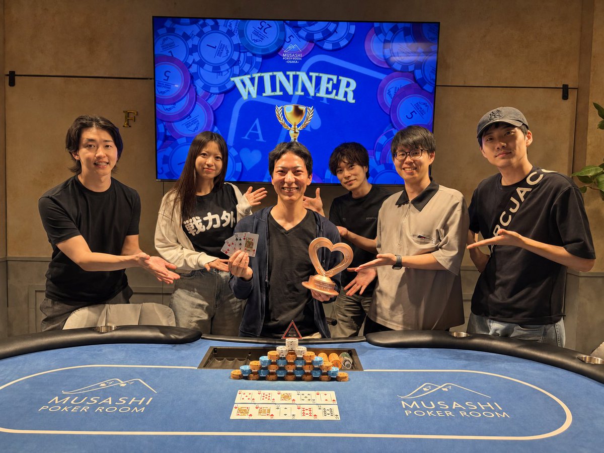 SHIBUYA POKER FES Vol.3 優勝トロフィー SHIBUYA POKER FES Vol.3