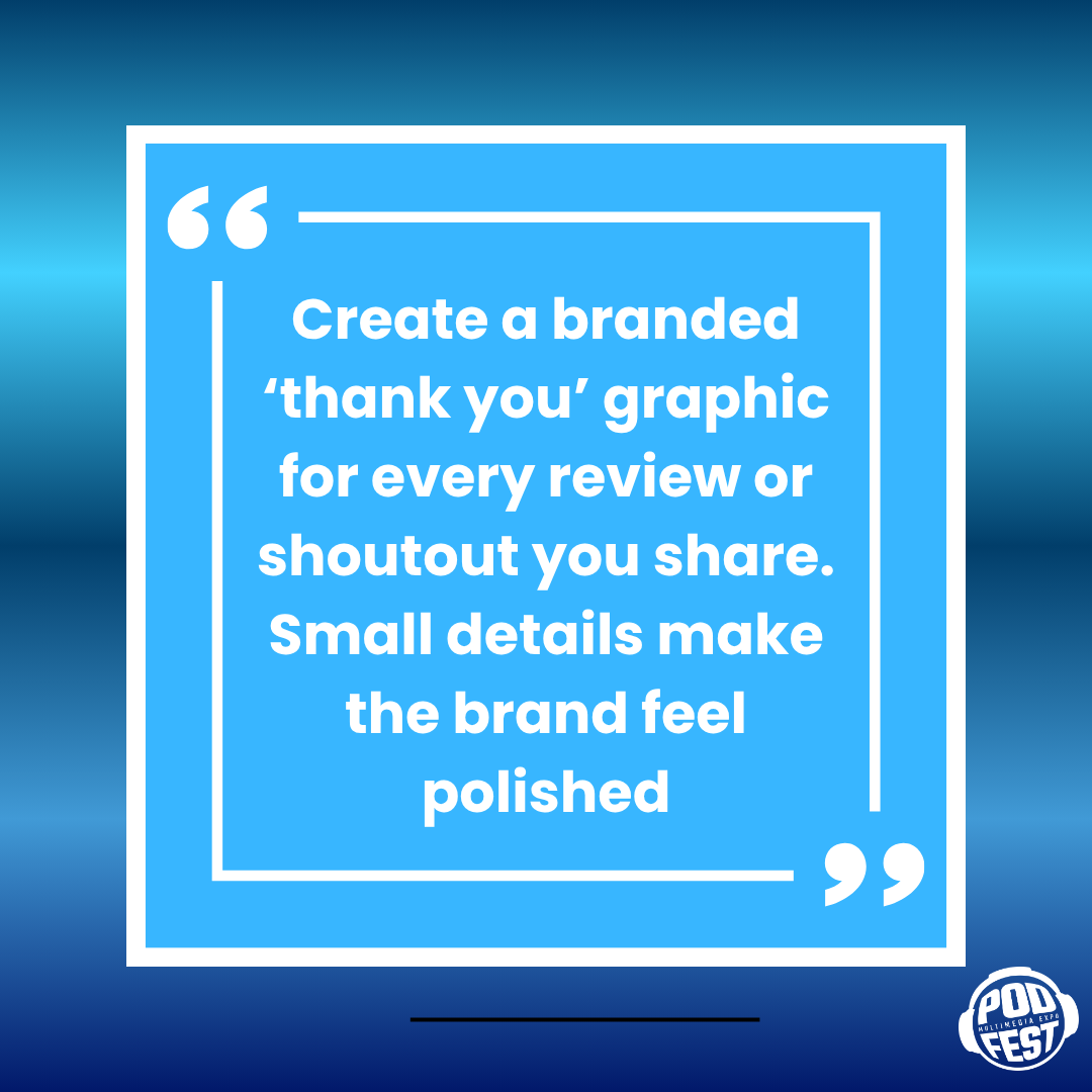 podfestexpo's tweet photo. It's always good to show gratitude with the brand!
Have you done this yet? Comment below!
#podcastadvice #podcastingtips #podcasttips #podcastertips #podcasteradvice https://t.co/10s4BHgo12