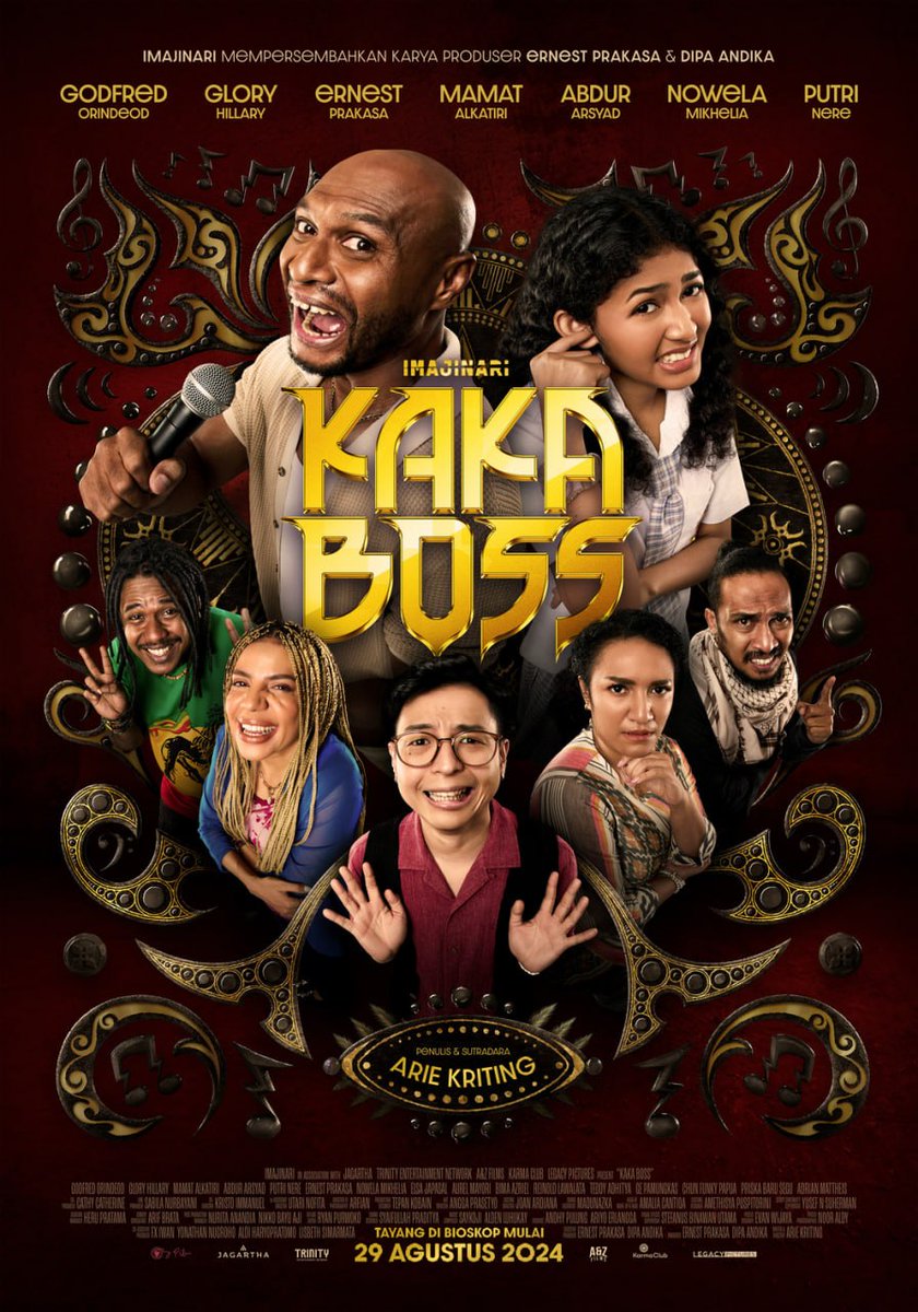 bioskopupdate's tweet photo. Name : Kaka Boss
Quality : HD
Genre : Comedy, Drama
IMDb Rating : 6,7/10

Sinopsis :
Film Kaka Boss (2024) adalah film drama komedi keluarga garapan sutradara Arie Kriting yang menceritakan tentang seorang bos penagih utang (debt collector) kejam yang banting setir menjadi penyanyi demi membahagiakan anak perempuan semata
