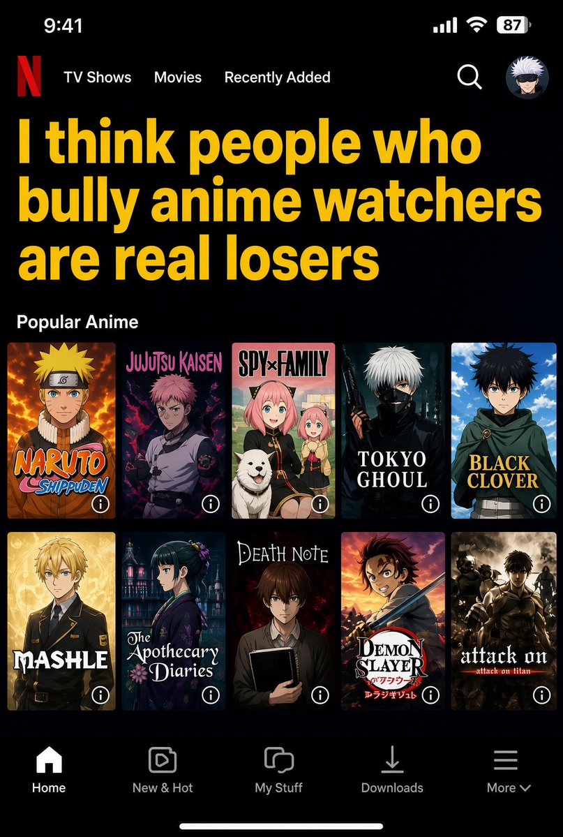 Nimrah_Khan30's tweet photo. I’m talking about those who bully anime watchers not everyone 😌

Well Anime lovers what do you think?? 😉 https://t.co/N6HtedXZcm