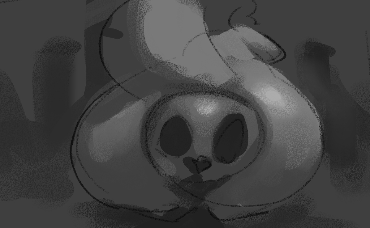Poofsune's tweet photo. Quickie i did to practice new brush https://t.co/6BAMGUrPrJ