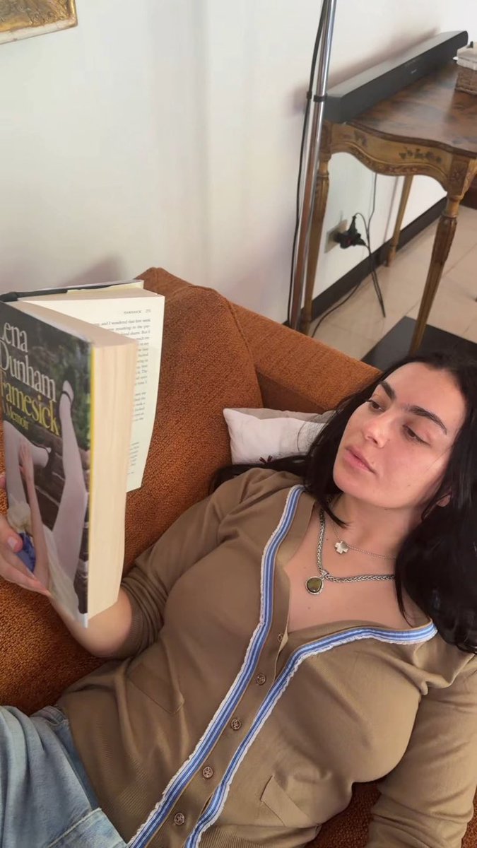 1989healy's tweet photo. Reading Lena Dunhams book she’s so messy 😭 https://t.co/5SdG9rlu8J