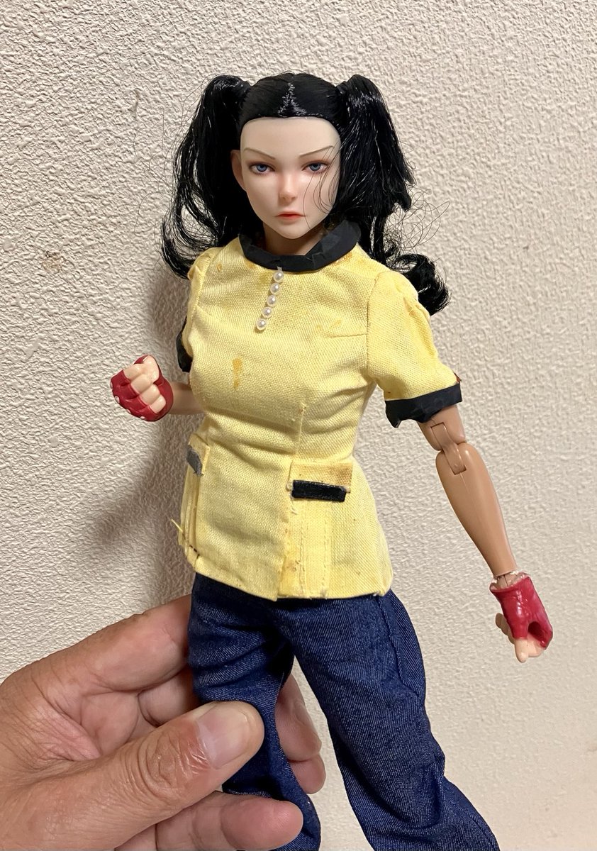 udonsando's tweet photo. 岬ユリ子　電波人間タックル

ジーンズが届いたんだけど
ラッパズボンでは無いんだよな https://t.co/PJylLS5lPP