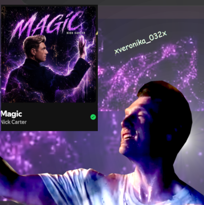Veronika_031's tweet photo. Streaming this masterpiece Magic since 9pm from Germany 🔥❤️ @nickcarter #Globalstreamingparty #NickCarter #nickcartermagic #Justlikemagic https://t.co/PKR0LzZhSL