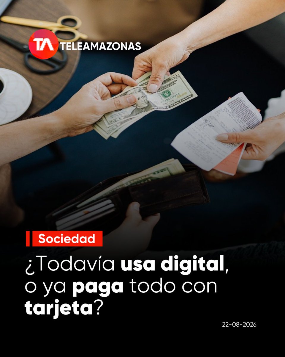 teleamazonasec's tweet photo. 💵 https://t.co/cvpBGyMvO2 👉 El 40% de las transacciones diarias en #Ecuador aún se realiza en efectivo pese al crecimiento de los #PagosDigitales. https://t.co/PlfUYwpFnx