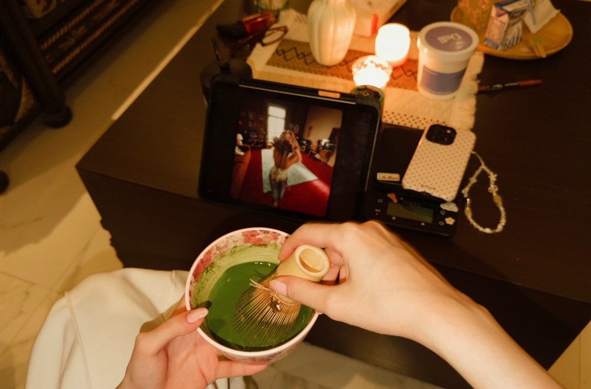 danahduk's tweet photo. Matcha date🍵🌸💕 https://t.co/1R63N0DZp8