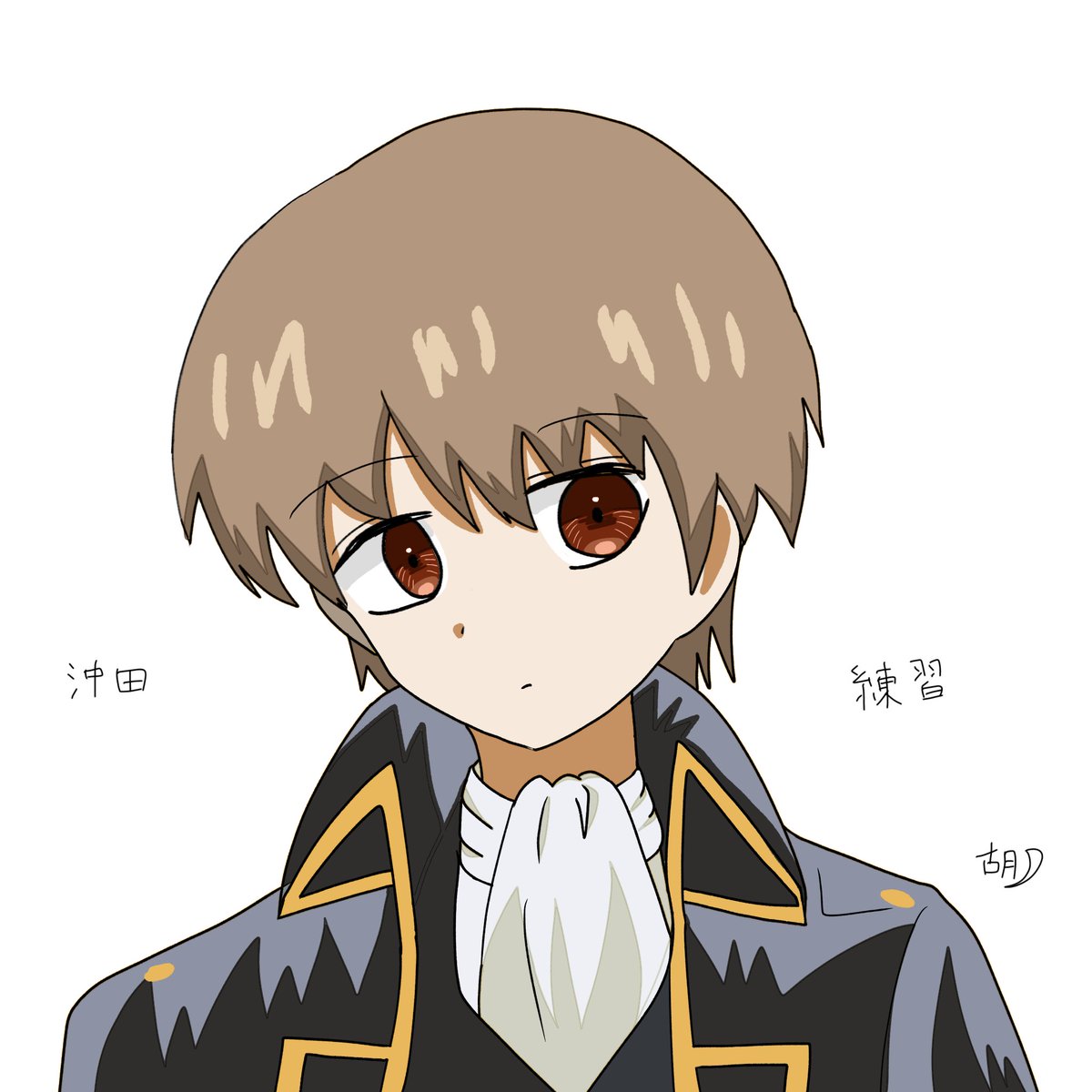 76IMyxzA9W38344's tweet photo. 推しなのに一番描くの難しい https://t.co/biKmiqDDgs