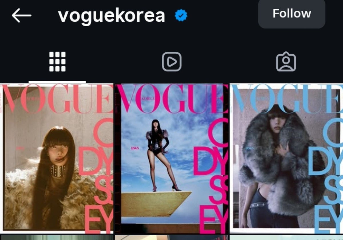 M_27_97's tweet photo. Vogue Korea Instagram posts:

#LISA #LISAxLouisVuitton 
#LVFW26 #LouisVuitton #VogueKorea 
#LISAxVogueKorea #VogueCover

Likes - 89K
https://t.co/oF1cf5AbMn

Likes - 116K
https://t.co/x0GupD9UGO

Likes - 126K
https://t.co/pLZTFtIgIc https://t.co/whjiJnSvk9