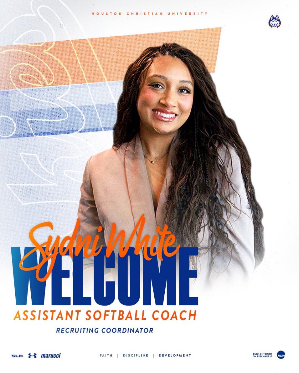HCUCoachBert's tweet photo. Another DAWG. Another brick. Building what’s next. 🐾
Welcome Sydni White - Recruiting Coordinator, HCU Softball.
#DawgsUp | #HCUSoftball https://t.co/Dwp8TfcNp6