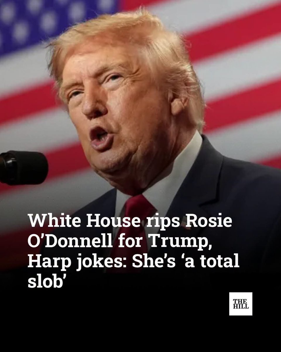 Christo12919382's tweet photo. So wait: Rosie O'Donnell makes fun of Natalie Harp, then the WH says Ossoff's comments are unprofessional, says Ossoff is demeaning towards women, then goes on to call O'Donnell  a "Total Slob." You can't make this shit up! https://t.co/fs8BxjTtbO