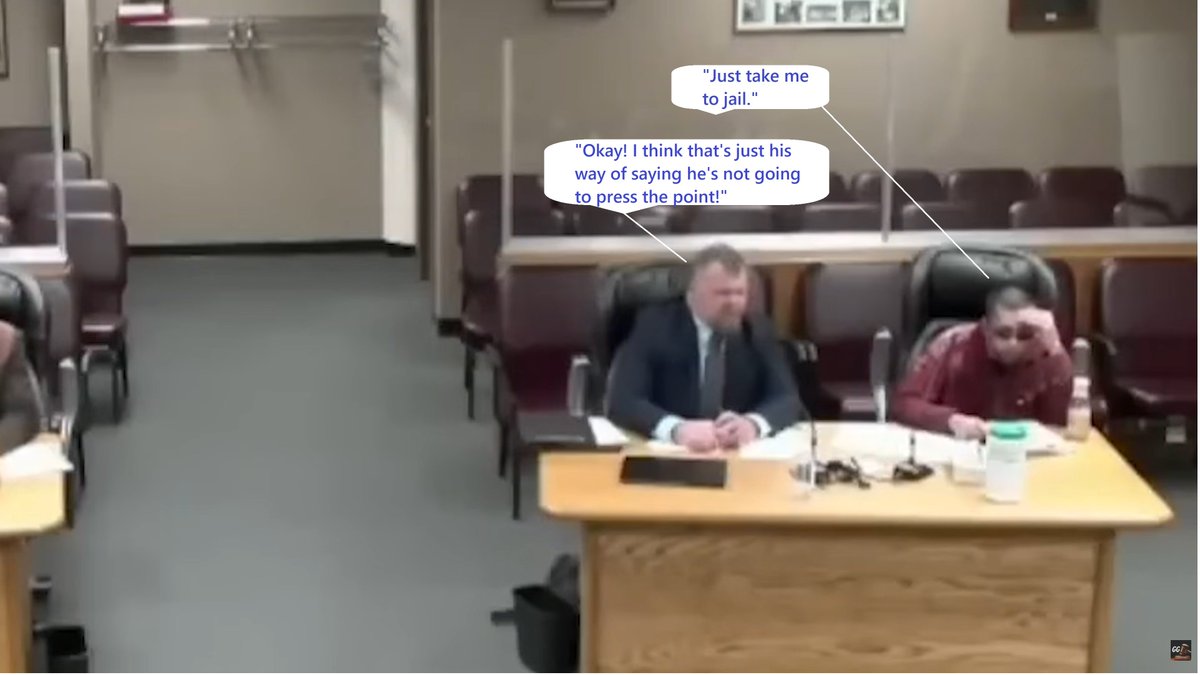 FredHikesAlso's tweet photo. LOL! The drunk asshole told the Judge to just take him to jail. His Public Defender leapt in and basically said "no no no! don't do that! he's not serious! what he meant was..." LOL  Imagine being a Public Defender with clients that use ChatGPT in court and get slapped for it :) https://t.co/qwD6yM2Bye