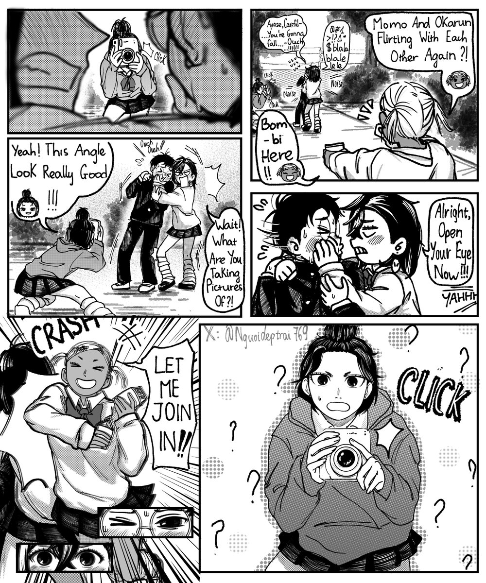 nguoideptrai769's tweet photo. I drew a short story about ddd, featuring Okarun, Momo, Kei and Miko. (Since this is my first time drawing manga, there will be some shortcomings, please be understanding 🤧🤧.) 
( Please read from left to right )
.
.
.
#��ンダダン 
#dandadanfanart  
#oneshotddd https://t.co/2inQz066po