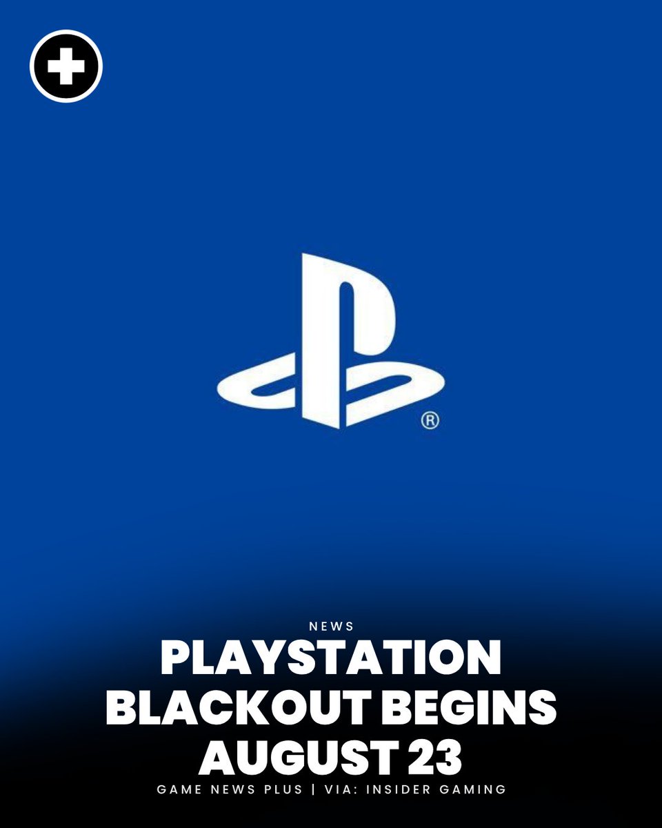 gamenewsplusnet's tweet photo. The PlayStation Blackout begins August 23. Players are being asked to avoid PlayStation logins, gaming sessions and purchases for one week in protest of Sony’s move away from physical game discs. Will you take part? https://t.co/cbEVmqtvZG