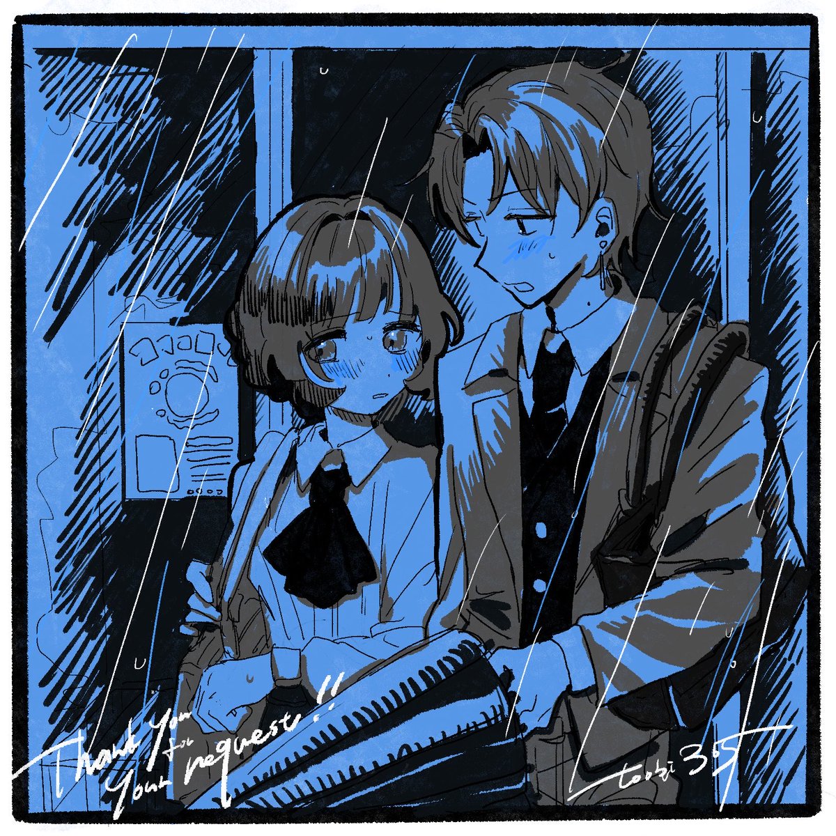 toobi365's tweet photo. 【ご依頼】
つなぐのリクエストで描かせていただきました。ありがとうございました♡🌧️

商品詳細👉https://t.co/xlTqLNLNtk
#commission #つなぐ https://t.co/TwaxCC94sY