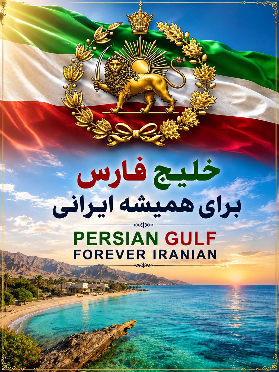 Gomnam20006's tweet photo. ایران ارث پدری ماست، 
خلیج فارس هویت ماست ،
خلیج فارس نگین ایران زمین ماست ،
#PersianGulf 
#خلیج_فارس https://t.co/y0pW7NEt3Q