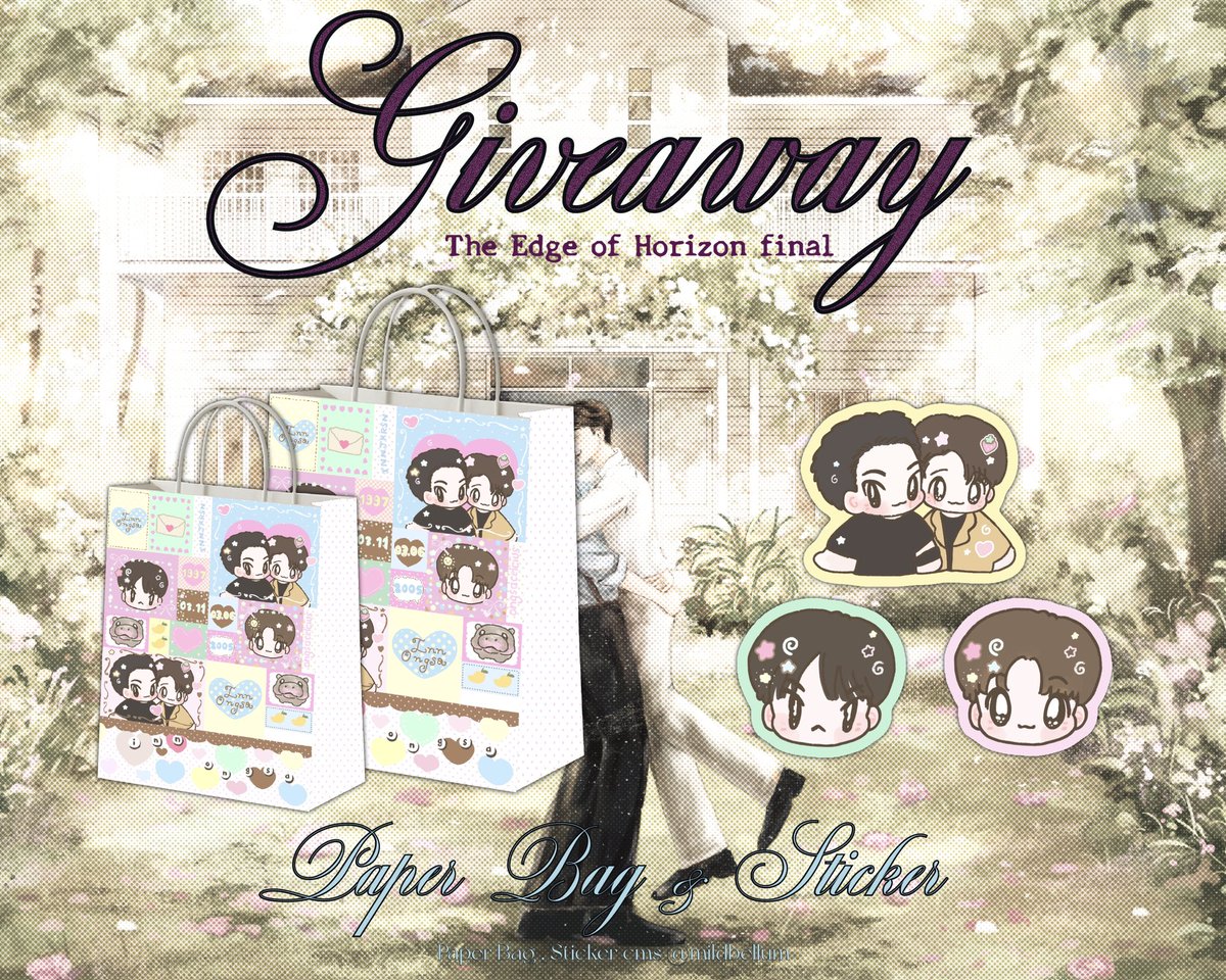 rubieisred's tweet photo. :¨·.·¨: ⊹        ˚          .            ⁺          
 `·.  Giveaway for #อรุณรุ่ง
        #TheEdgeOfHorizon
The Edge Of Horizon Final Ep
    ⁺          .         ˚          ⊹         . ⋆    

~ pls swipe for look all of details♡

★ Postcard set (100set)
• fanart postcard (cms @Thisisjuju1998)
• sticker 7pcs / set

★ Paper Bag (100pcs)
• paper bag

★ Sticker set (100set)
• sticker dicut

★ innongsaaholic set (35set)
• inn (#.sinsaddiwa) sticker 
• ongsa (#.nitadediwa) sticker
• innongsadiwa sticker

• 29 aug (time tba)
• @ Idea live , bravo bkk

( exchange pls dm naka♡ )