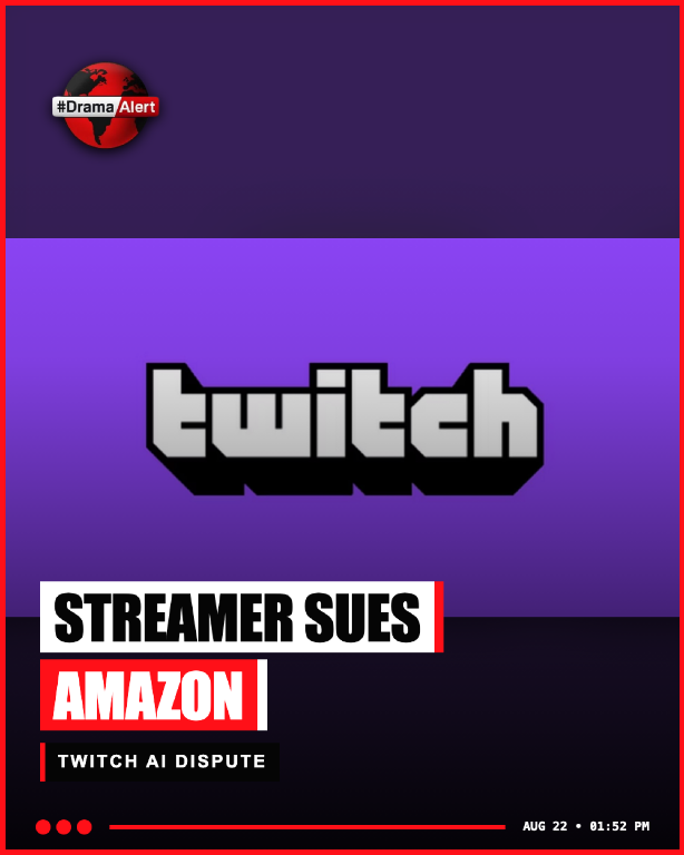 DramaAlert's tweet photo. Twitch streamer Warren Pandiscia filed a class action alleging Amazon and Twitch used creator videos to train generative AI without permission or compensation. https://t.co/aCXhP8SMqj