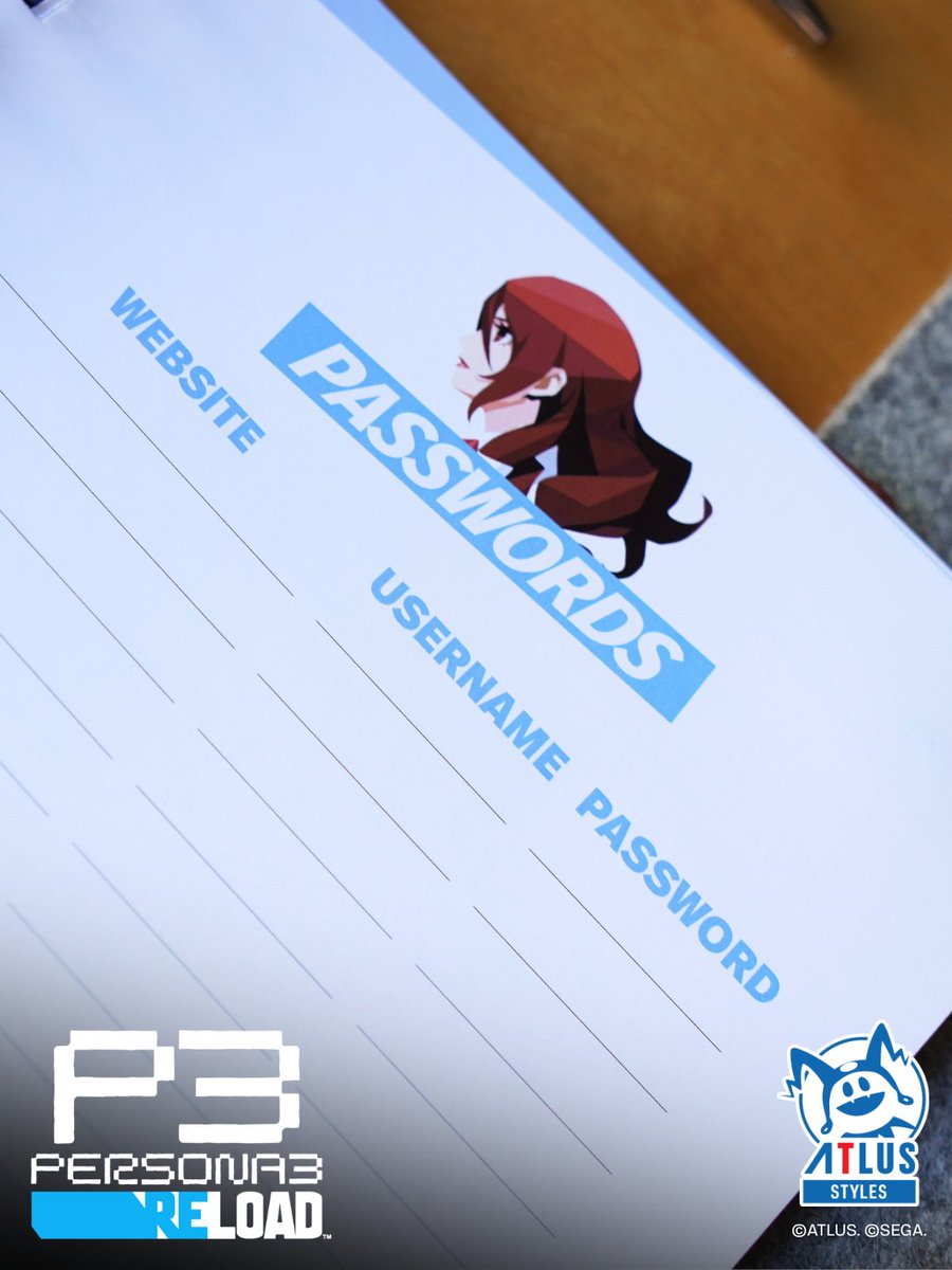 AtlusStyles's tweet photo. Plan your year with the officially licensed Persona 3 Reload 2027 monthly planner! 📔

Each month brings the moody, stylish world of P3R featuring the game's cast and its stylish blue-and-black look. 🩵

➡️ https://t.co/EyjfyxOsj8 https://t.co/gSDjOQc0pE