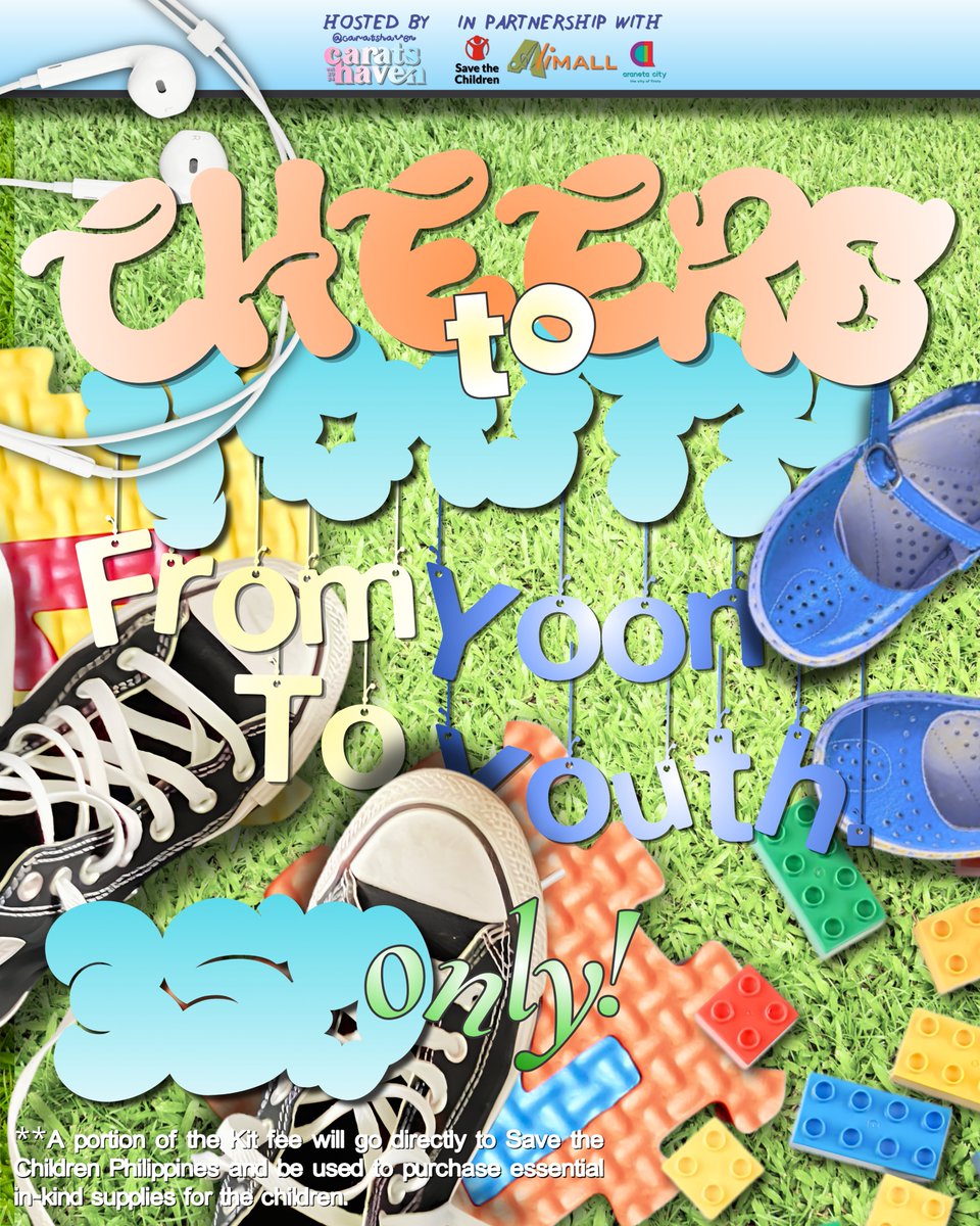 CaratsHavenPH's tweet photo. ‘It just so happens we're facing today for the first time’ 🐟

Jjongjjongie’s, Carats’, the kit inclusion for CHEERS TO YOUTH: FROM YOON, TO YOUTH is out now! 🥳

Your ₱350.00 includes a…

Clover Banner 🍀
Photocard 🐰
Postcard 📃
Pen 🖊️
Raffle Ticket 🎫
And a… Cap! 🧢

Yes! You get all of these only for ₱350.00. Register now!

In partnership with Ali Mall, Araneta City and Save The Children Philippines.

📍Activity Area, Lower Ground Floor, Ali Mall, Araneta City
📅10/04 (Sunday)
🕑12:00 PM onwards
🖇️https://t.co/xeQeiJ9w5p

🍀Donate now for a chance to win on our 1 Sealed Album Giveaway!

Save The Children PH form: https://t.co/WyyvrOPJld

#FromYoonToYouth
#SaveTheChildren
#JEONGHAN
#윤정한