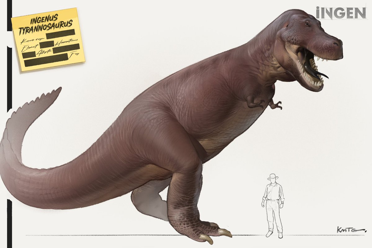 SpawnofAtom's tweet photo. RT @Kamitoge: #InGen Tyrannosaurus https://t.co/NbkisNwrBH