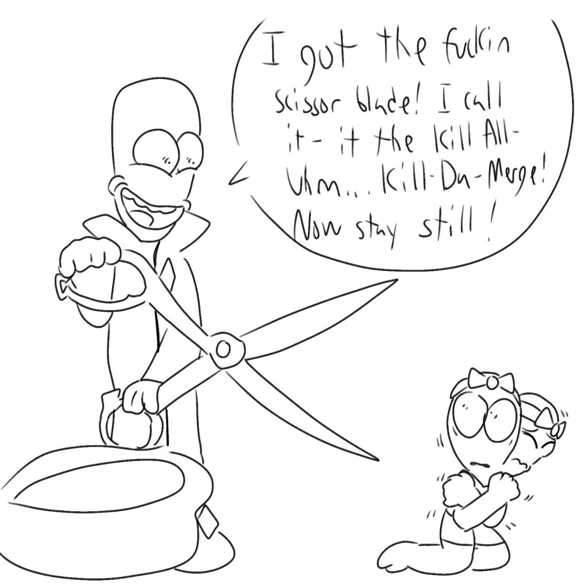 CircuitGi's tweet photo. Repost cause I need y'all to know I draw Korvo evil https://t.co/7pw9JuFS9z