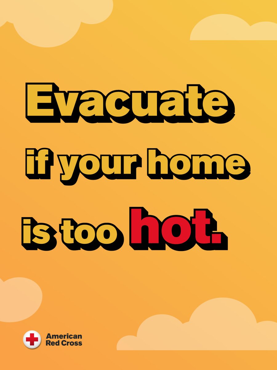 RedCrossTN's tweet photo. Spend time in an air-conditioned location, such as a public library, community center or shopping mall. If indoor temperatures become unbearable, avoid using an electric fan. When indoor temperatures exceed 95°F, a fan may cause your body to gain heat rather than lose it. https://t.co/rB09Q0No8q