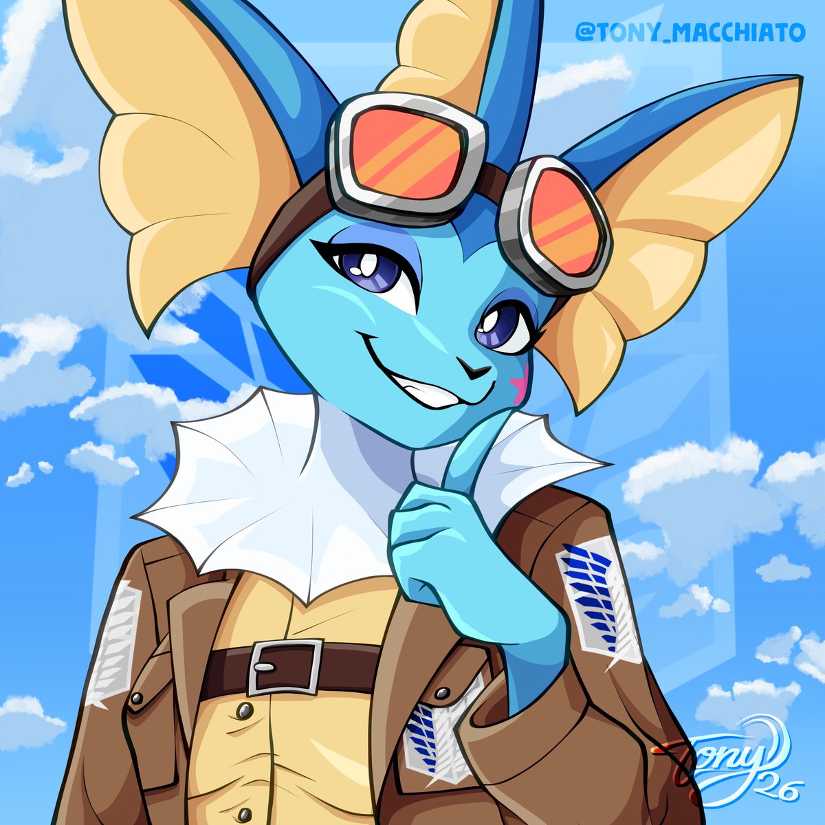 Tony_Macchiato's tweet photo. Lucky Star x AOT
Commander Vee-Vee!

Characters by @odeko_yma 
#LuckyStarComic #pokemon https://t.co/kMBCjuWch8