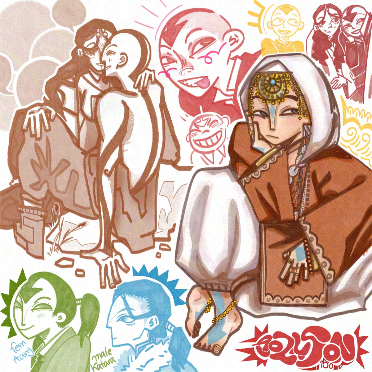 ROZUSON150's tweet photo. doodlin' ✍️ #kataang #aang #katara #atla #avatarthelastairbender https://t.co/jeHICZSBHN