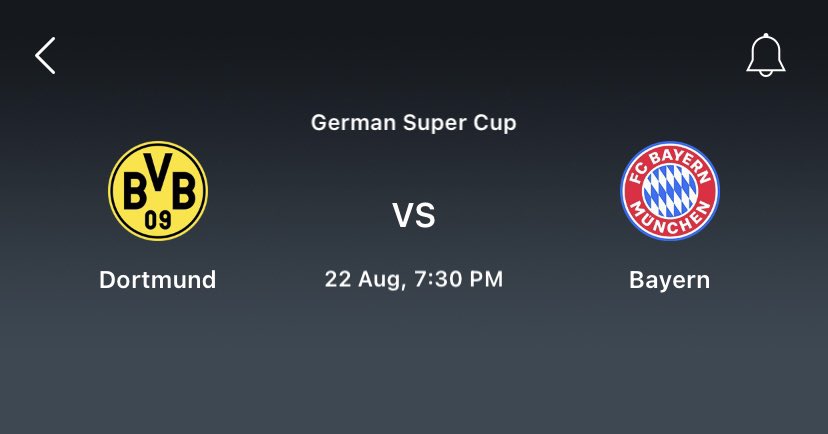 IM_Manniva's tweet photo. DORTMUND 🆚 BAYERN 🔥🔥
First trophy of the season is up for grabs! 🏆
Who’s winning tonight? https://t.co/1vX88NTIL5