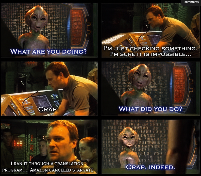 Daloony69's tweet photo. #SAVESTARGATE 🤣😅😂 Crap indeed.... https://t.co/KLYP8FRkJd