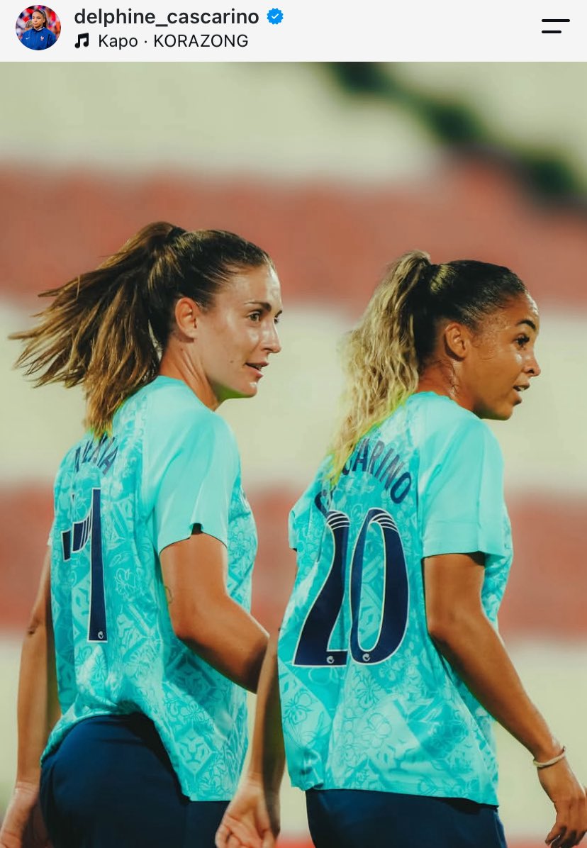 jlcats_'s tweet photo. Alexia Putellas and Delphine Cascarino 🩵 https://t.co/0cvoD4tuHh