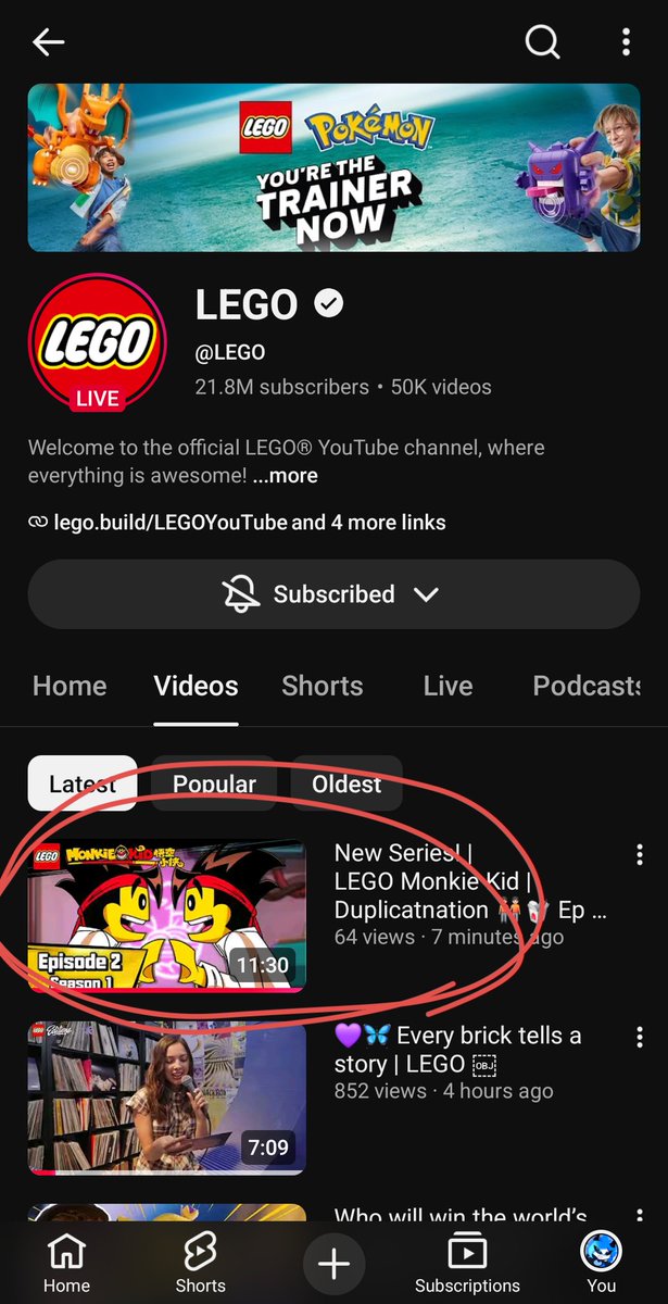 DeviliciousNavy's tweet photo. LEGO FINALLY POSTED EP2!! GO FLOOD IT WITH VIEWS MONKIE KIDS!!! https://t.co/7sxVjBEXPF