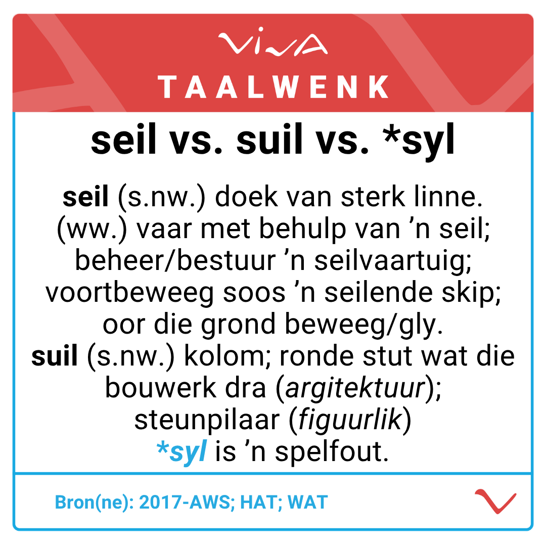 viva_afrikaans's tweet photo. #viva #afrikaans #vivaafrikaans #syl #seil #suil #betekenis #woordkeuse #spelling https://t.co/RRLyS63HwJ