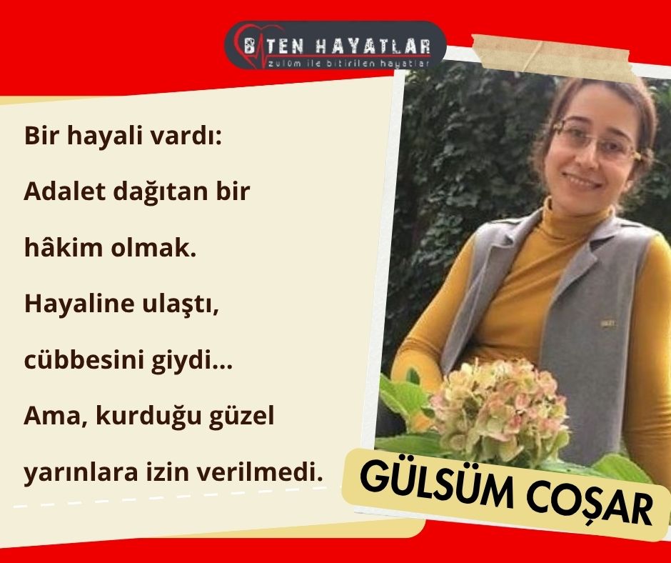 salt_yeni26's tweet photo. Hayalini gerçekleştirmiş, adalet dağıtan bir hâkim olmuştu. Cübbesini giymiş, geleceğe umutla bakıyordu. Gülsüm Coşar’ın kurduğu güzel yarınlar yarım kaldı…
YarımKalan Hikayeler https://t.co/lqxIhql3pk