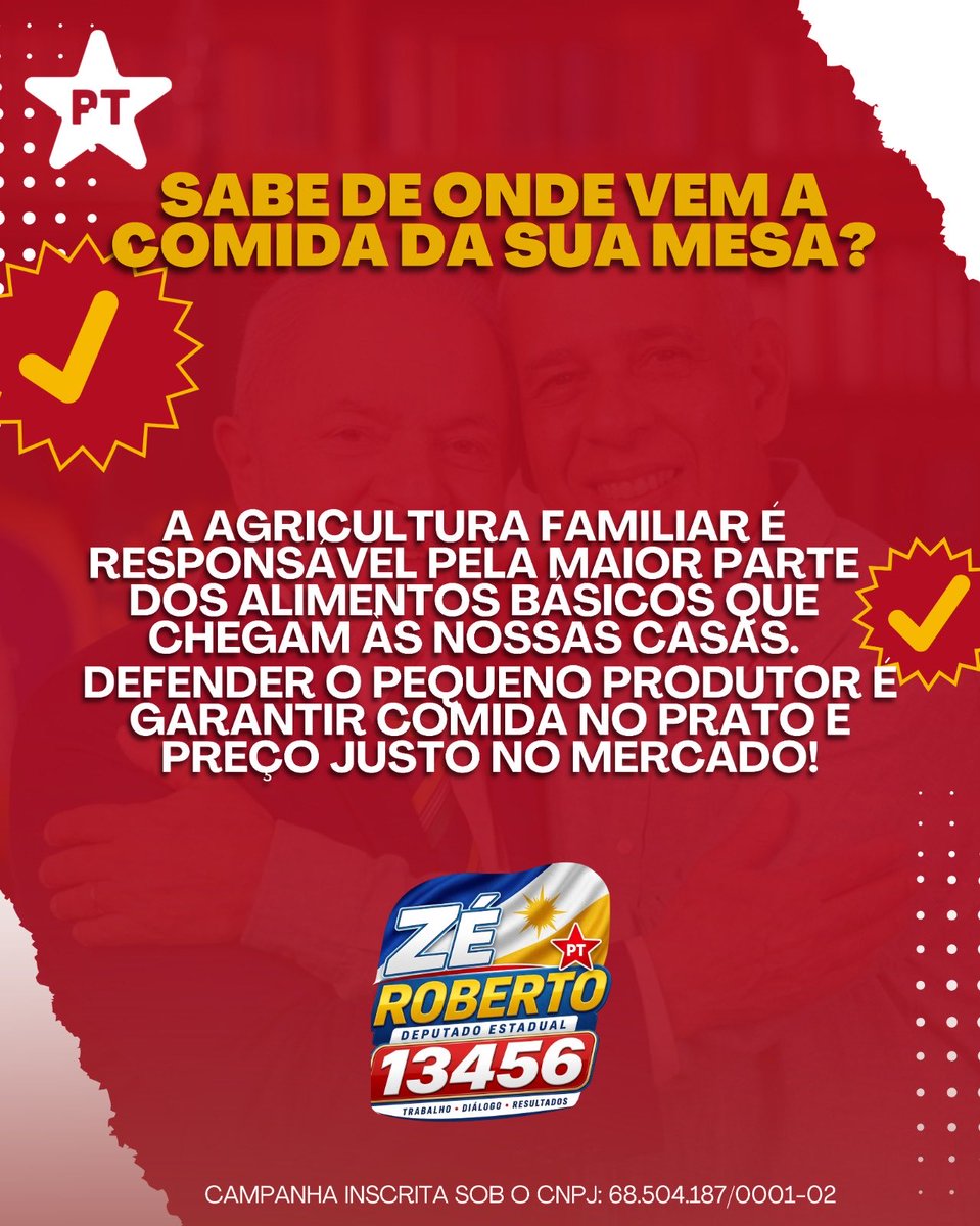 ZeRobertoLula's tweet photo. A agricultura familiar é o coração do nosso abastecimento. Unindo forças com os programas do Governo Federal, nosso trabalho na ALETO é garantir que o incentivo chegue na ponta, para quem trabalha a terra no Tocantins. 🌱

Zé Roberto é 1️⃣3️⃣4️⃣5️⃣6️⃣ 🗳️ https://t.co/46z4MNkfSH