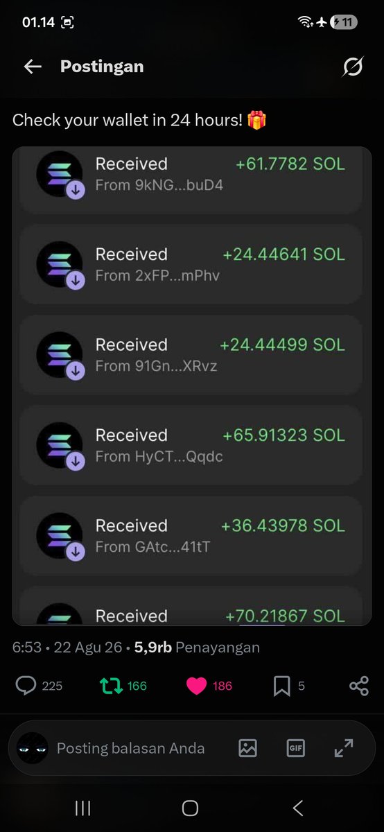 Theboyfx77's tweet photo. @Xaviancrypto @Xaviertcrypto DGAvz4TFTKhVf1753SFw59Wbm8Rr9T7qjpjNfrrHobe https://t.co/JYHJhoyRoc