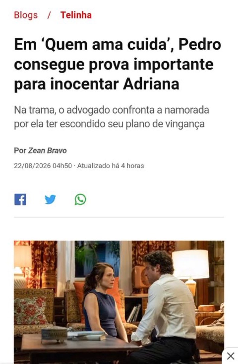 boocomenta's tweet photo. A cena mais linda da novela vai ser quando o Pedro descobrir quem matou o Arthur. Pq ele que vai descobrir, tá mais que óbvio! A narrativa é essa!
Vai ser ele o responsável por conseguir finalmente provar que Adriana é inocente! ❤️😭 
#QuemAmaCuida #Pedriana https://t.co/Us4rs9wpGs
