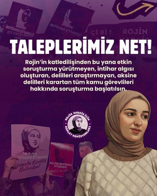 mirdagl1111's tweet photo. ROJİN’in sesi olalım

676 gündür katillerim dışarıda geziyor.
Ben konuşamıyorum ama sizler benim sesimi duyurun, hesabımı sorun !

#RojinİçinBirAdım tagına yüklenelim canlar. https://t.co/TDNIoNvIfe