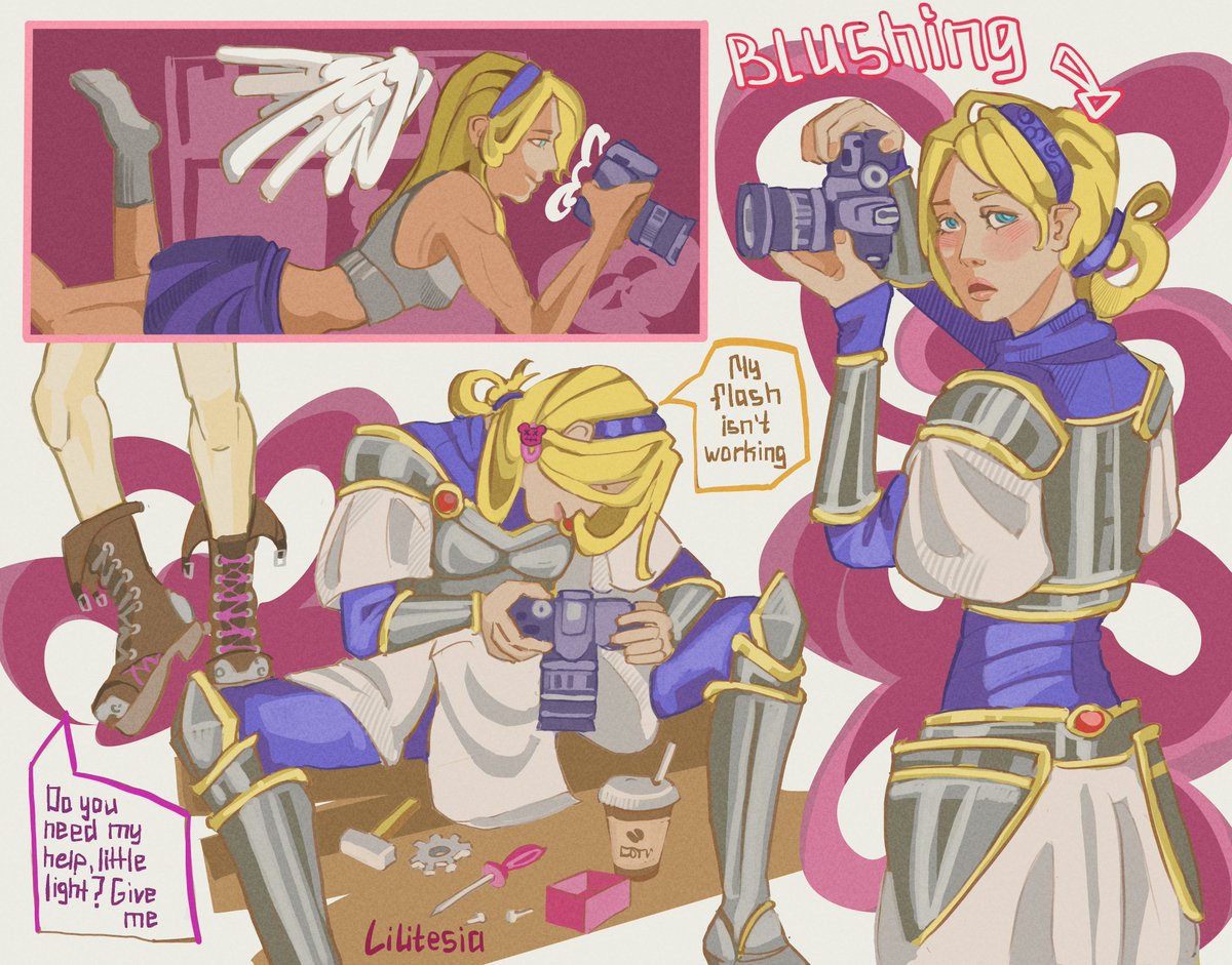 Lilitesia's tweet photo. JUST LOOK AT THEM🤏🤏🤏🤏
#lightcannon #luxcrownguard #jinx #LeagueOfLegend #lol #fanart https://t.co/zVn1DwxSWk