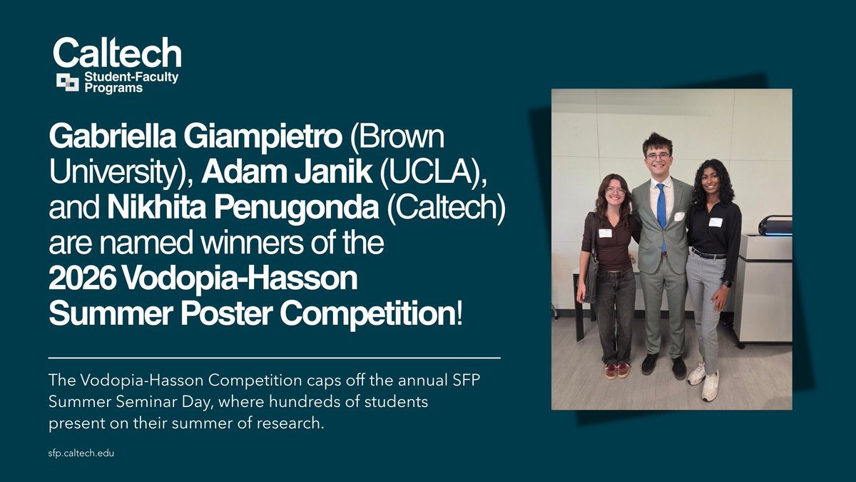 CaltechSFP tweet picture