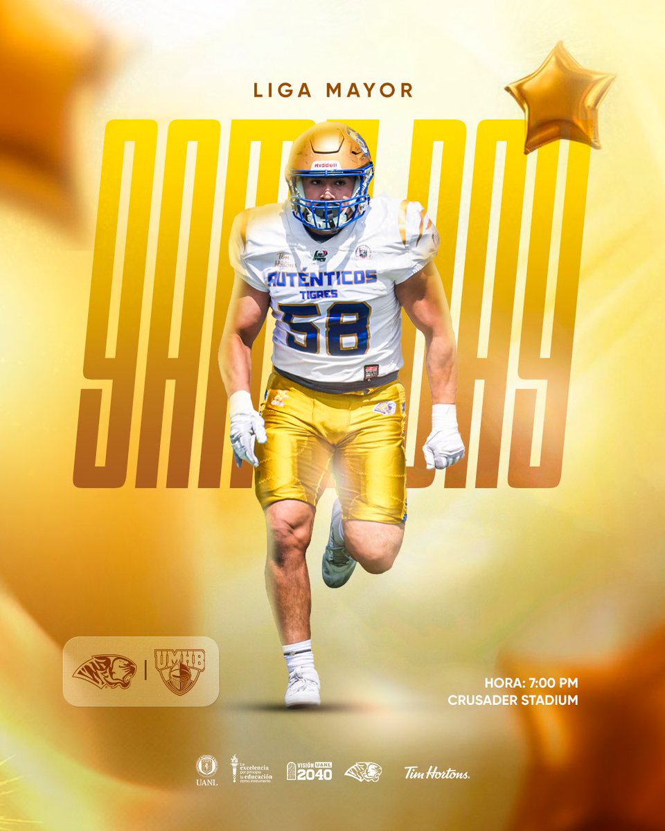 UANL_Autenticos's tweet photo. GAME DAY!
Auténticos Tigres vs CRUSADERS UMHB 💪🏻
⏰ 6:00 PM Hora México
#serauténtico #ATMayor https://t.co/u6PnHsuYEe