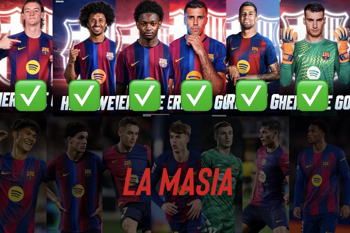 totalBarca's tweet photo. This idea that Flick is somehow pushing La Masía players out without justification is such bullshit. https://t.co/fIxjpB6pjH