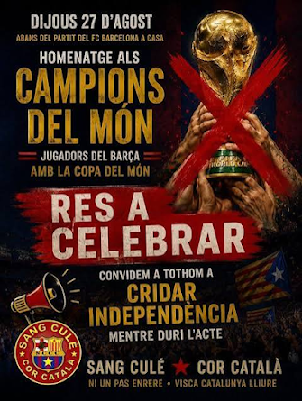 JaumeMarfany's tweet photo. Que les estelades parlin. Res a celebrar al Camp Nou. "Si algú hagués volgut dissenyar una operació de nacionalització emocional espanyola dins d’un espai simbòlic català, difícilment hauria pogut trobar un escenari millor."
https://t.co/4iiRw5YaNU https://t.co/iIu3h5wAli