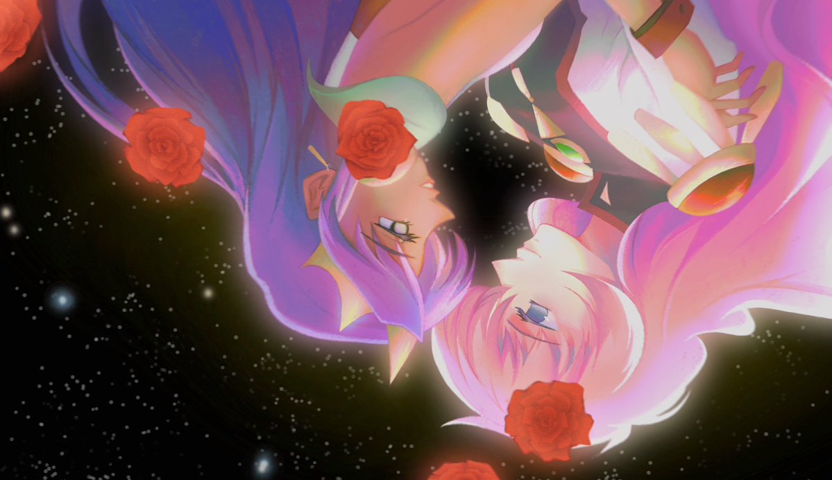 magic_ashrooms's tweet photo. rgu screenshot redraw !! og is from the adolescence of utena movie :3 definitely my favorite scene by far #utenanthy https://t.co/BoJzSjQDUc