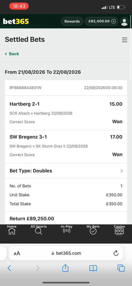 GRAYSONFIXED13's tweet photo. BIG WIN FELLAS 🔥🔥🔥✅✅🔥✅✅🔥

The harder you work for something, the greater you'll feel when you achieve it. Dream Bigger 

CONGRATULATIONS MATES 🎉😍

Interested click below link and join now
👇👇👇
https://t.co/77birM1kEO

https://t.co/77birM1kEO

https://t.co/77birM1kEO https://t.co/UZfCx4PTRS